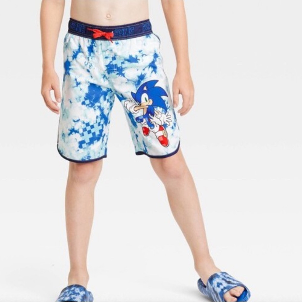 NWT Boys Sonic swim trunks